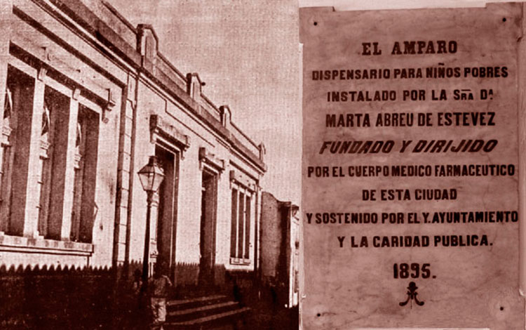 El Amparo, dispensario para niños pobres, en Santa Clara. 