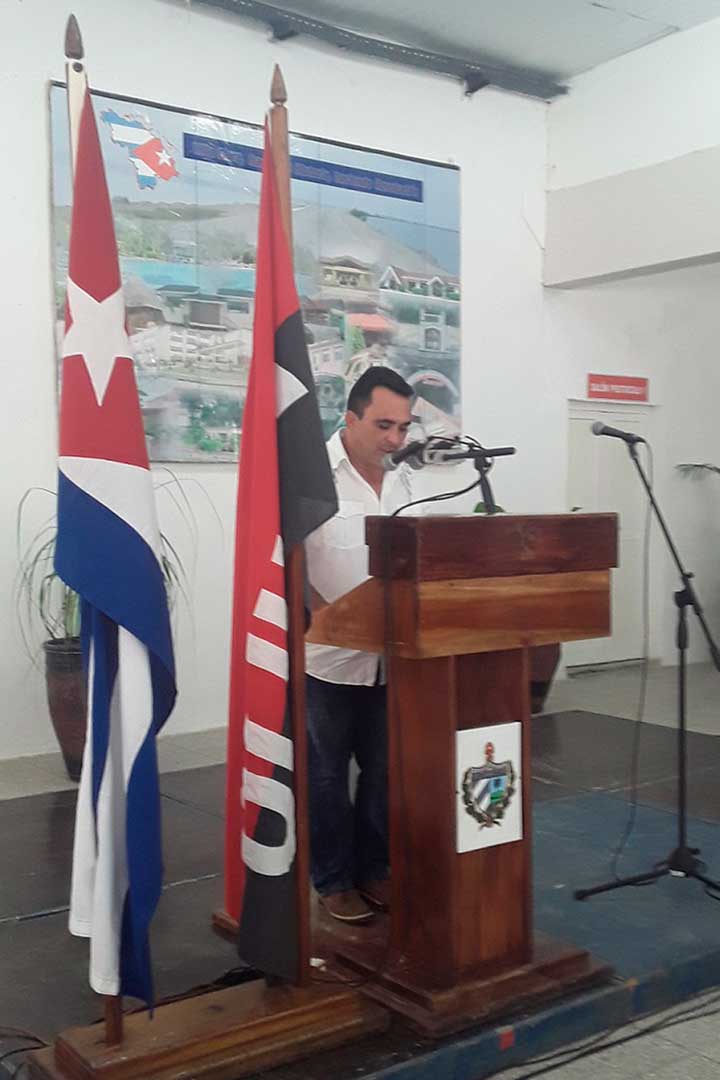 Roberto López Hernández, delegado del Ministerio de la Industria Alimentaria y la Pesca en Villa Clara.