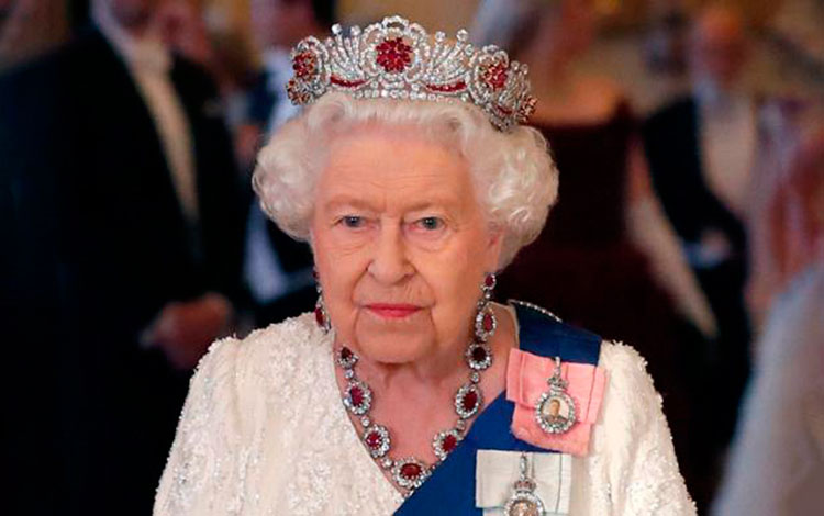 Reina Isabel II de Inglaterra.