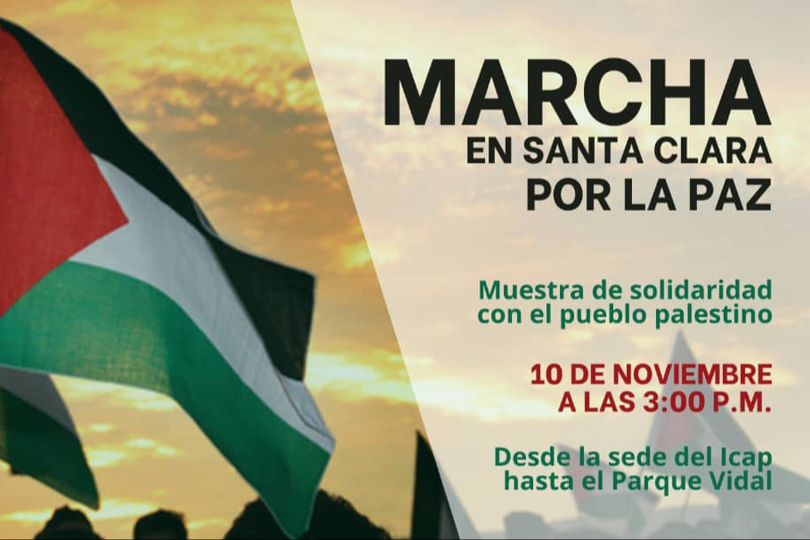 Convocatoria a la marcha en Santa Clara por la paz