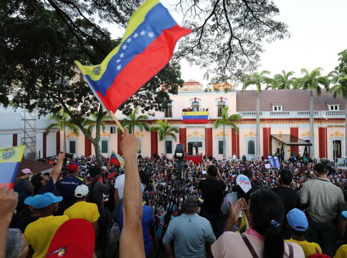 Acto en apoyo a Nicolás Maduro.