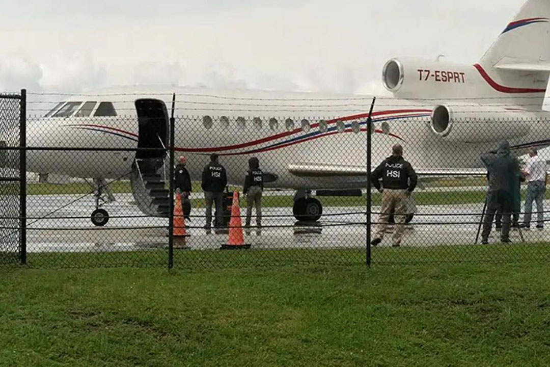 Avion de Venezuela confiscado por Estados Unidos