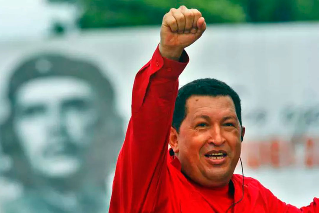 El amigo Hugo Chávez durante su visita a Santa Clara, en octubre de 2007. (Foto: Tomada de Internet)