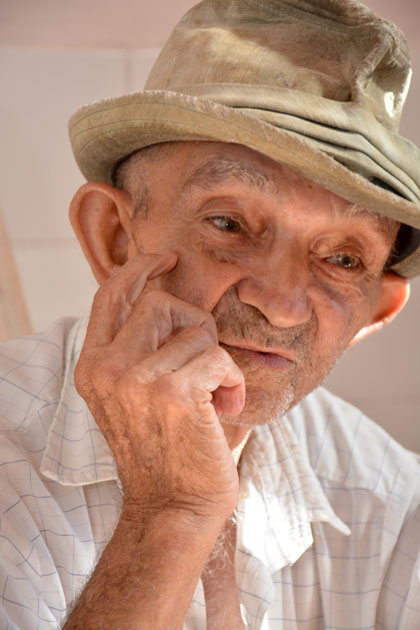 Carlos León Chaviano, del hogar de ancianos Marta Abreu, en Santa Clara.