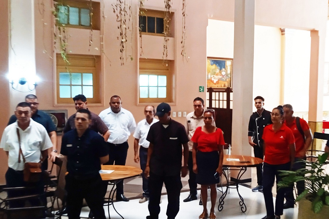 Acto del sector del Turismo en respaldo a Raúl Castro.