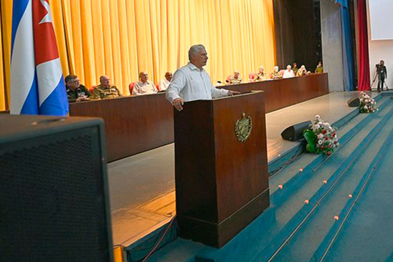 Presidente cubano, Miguel Díaz-Canel, clausura la VI Conferencia Nacional de la ACRC.