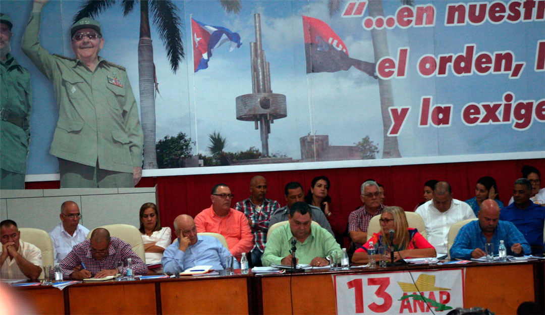 Asamblea provincial XIII Congreso de la ANAP en Villa Clara.