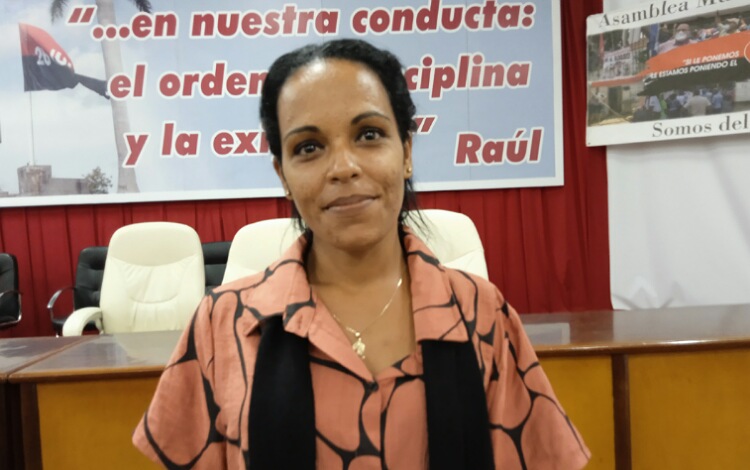 Sisley de la Rosa Leiva, coordinadora de los CDR en Santa Clara.