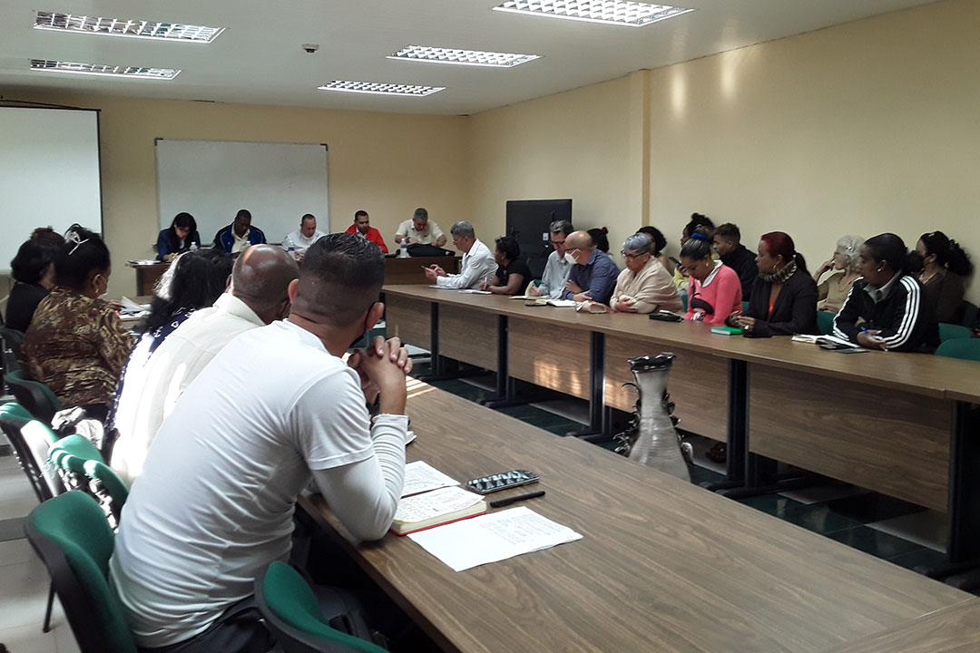 Reunión de balance del Sindicato de la Administración Pública en Villa Clara.