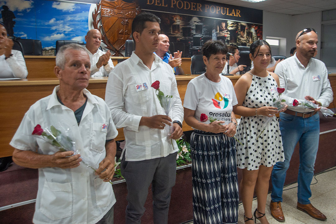 Precandidatos a delegados al Congreso de la CTC por el sector de la Salud en Villa Clara.