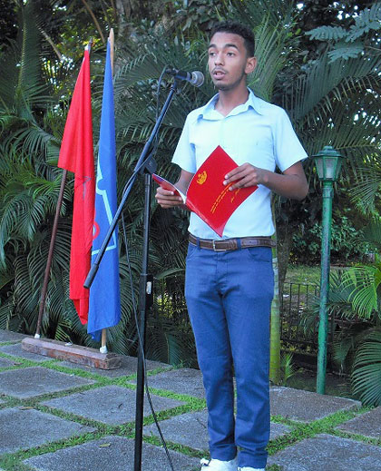 Fidel Alejandro Echavarrí­a, integrante del Secretariado Nacional de la FEEM.