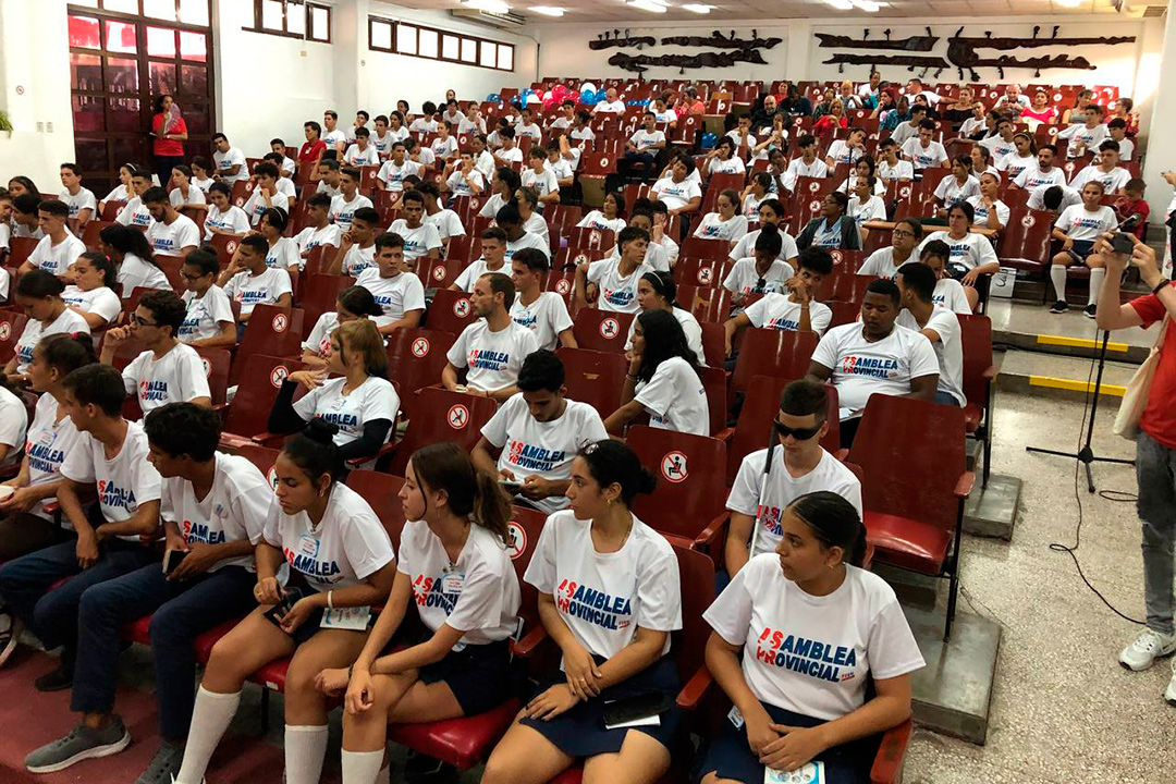 Delegado a la Asamblea provincial de la FEEM en Villa Clara.