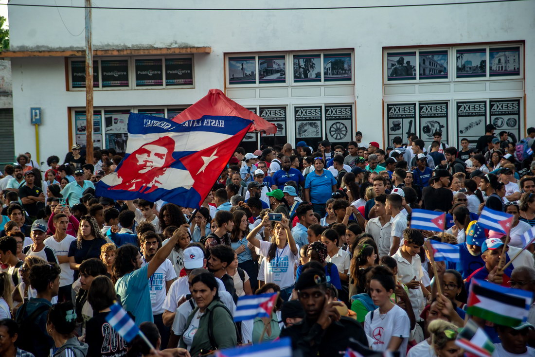 Concentración tras la marcha.