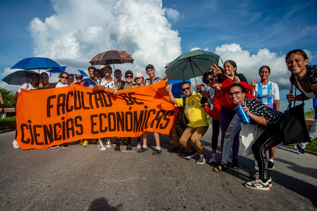 Estudiantes de la Facultad de Ciencias Económicas.