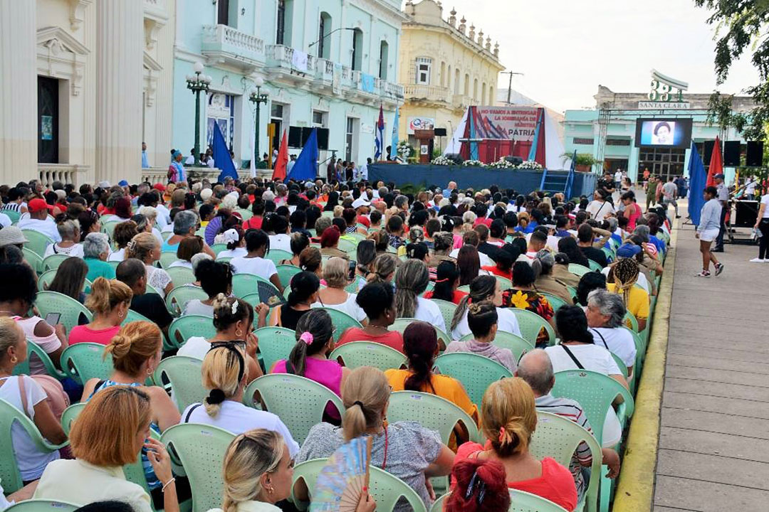 Acto provincial de Villa Clara por el aniversario 63 de la FMC.