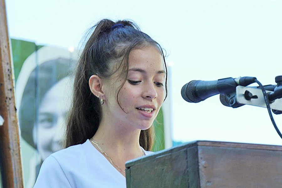 Valia Teresa Rodríguez, joven federada integrante del Secretariado provincial de Villa Clara.