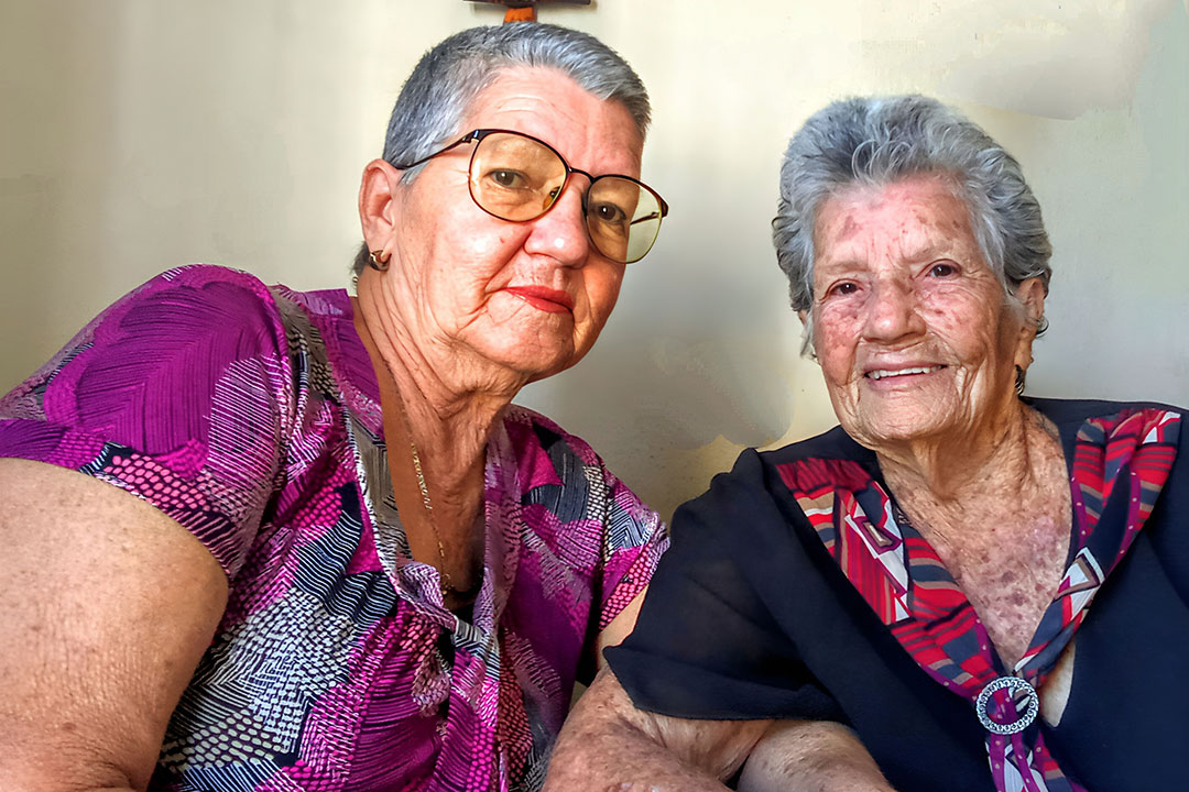 Xiomara y su mamá Leonarda.