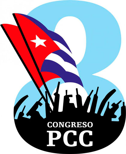 Logo del Octavo Congreso del Partido Comunista de Cuba,