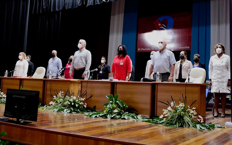 Asiste Miguel Díaz-Canel a la Asamblea de Balance del Partido en Santa Clara.