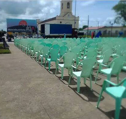 Lugar donde se celebrará el acto provincial por el Dí­a de la Rebeldí­a Nacional, en Quemado de Gí¼ines, Villa Clara.