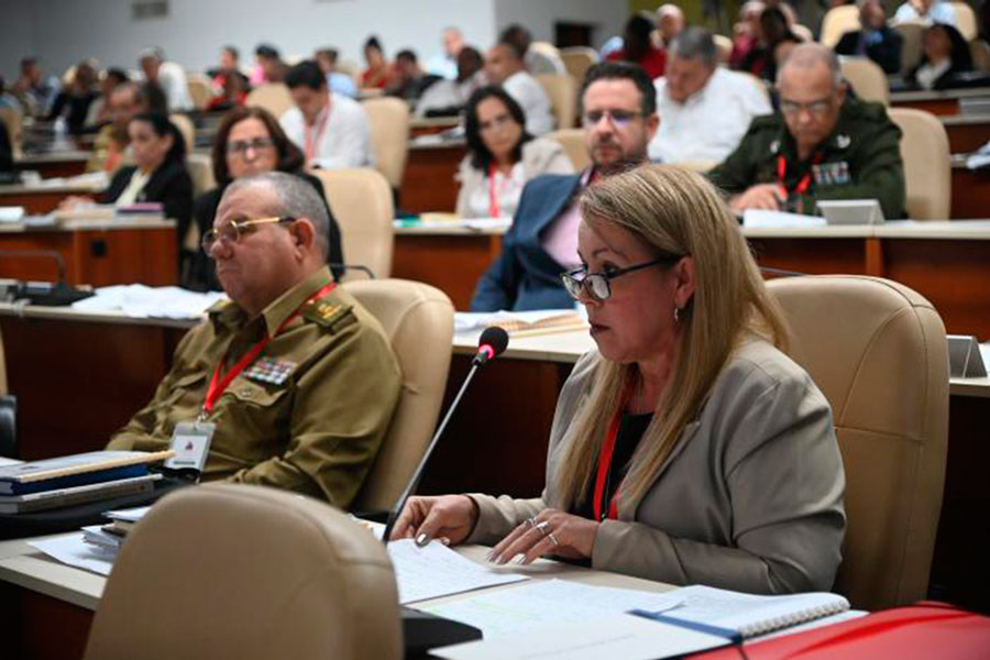 Intervención de participante en el IX Pleno del CCPCC.