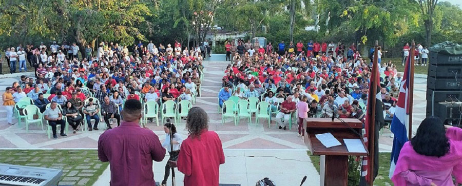 Acto provincial de Villa Clara por el aniversario 66 del triunfo de la Revolución.