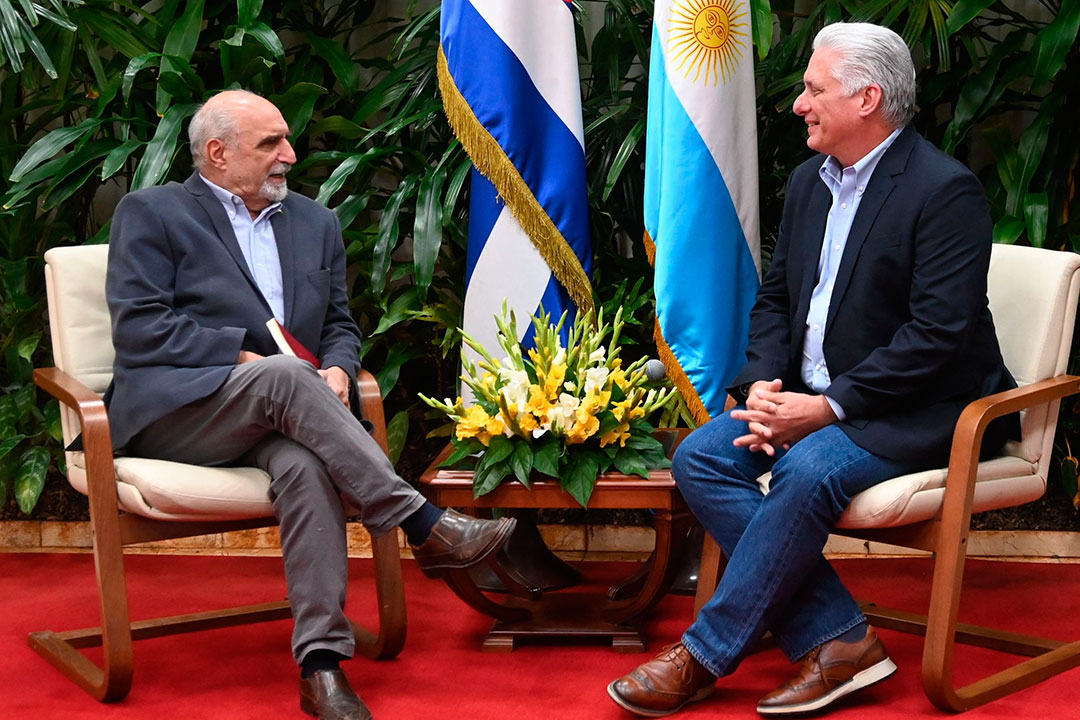 Miguel Díaz-Canel y Jorge Alberto Kreyness.