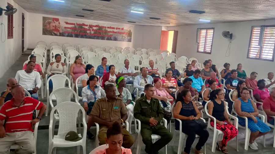Pleno del Comité Municipal del Partido en Ranchuelo.