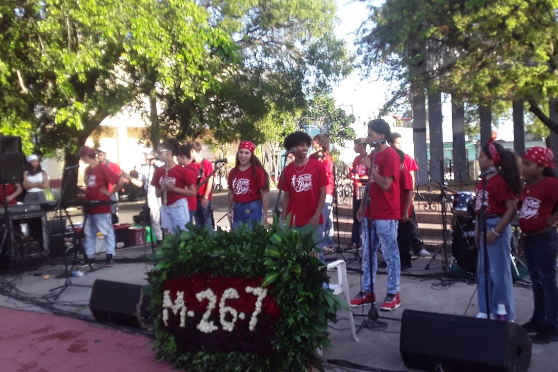 Acto por el 26 de julio en Santa Clara.
