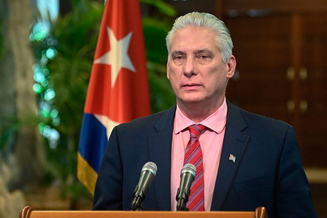 Presidente cubano, Miguel Díaz-Canel, transmite mensaje al Foro sobre la Acción Global para el Desarrollo Compartido.