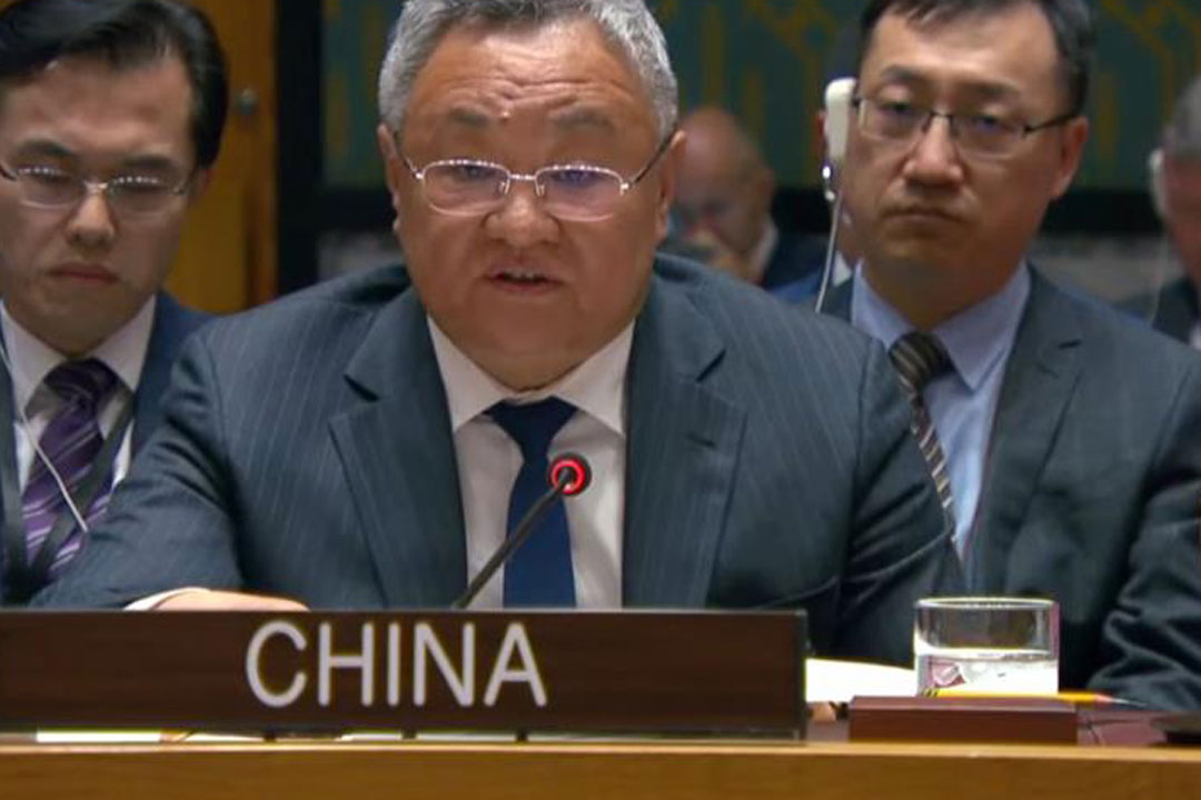 Orador de China a favor de Cuba en ONU