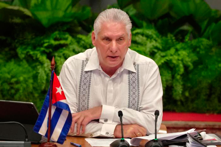 residente cubano, Miguel Díaz-Canel intervinio en la XII Cumbre Extraordinaria del ALBA-TCP.