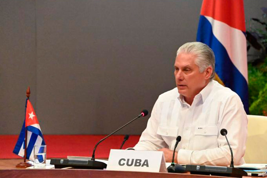 Presidente cubano, Miguel Díaz-Canel Bermúdez.