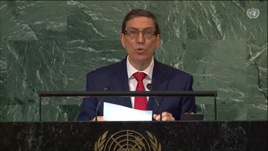 Canciller cubano, Bruno Rodríguez Parrilla.