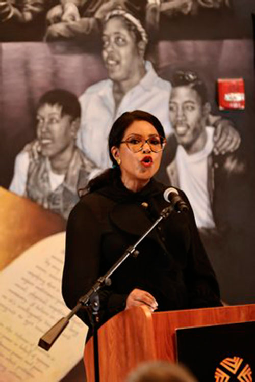 Doctora Ilyasah Shabazz, hija de Malcolm X.