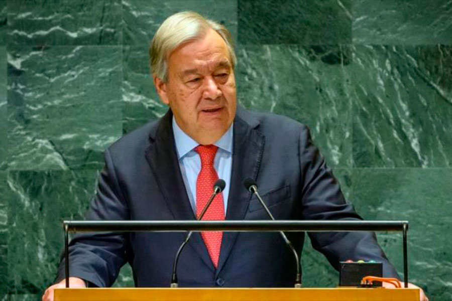 António Guterres, secretario general de la ONU, pronuncia discurso inaugural de la 79 Asamblea General.