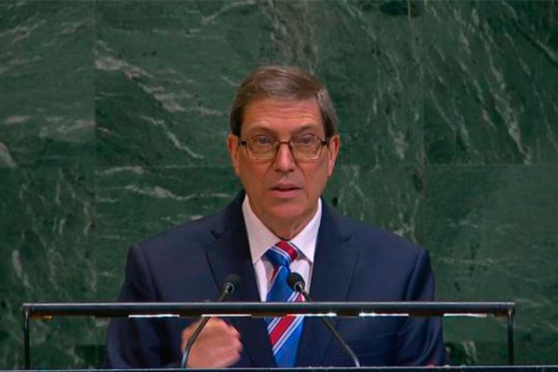 Bruno Rodríguez Parrilla, canciller de Cuba.