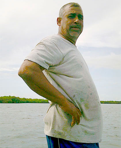 Miguel Adalberto Rodríguez, pescador de Isabela de Sagua, Cuba. Miguel Adalberto Rodríguez, pescador de Isabela de Sagua, Cuba.