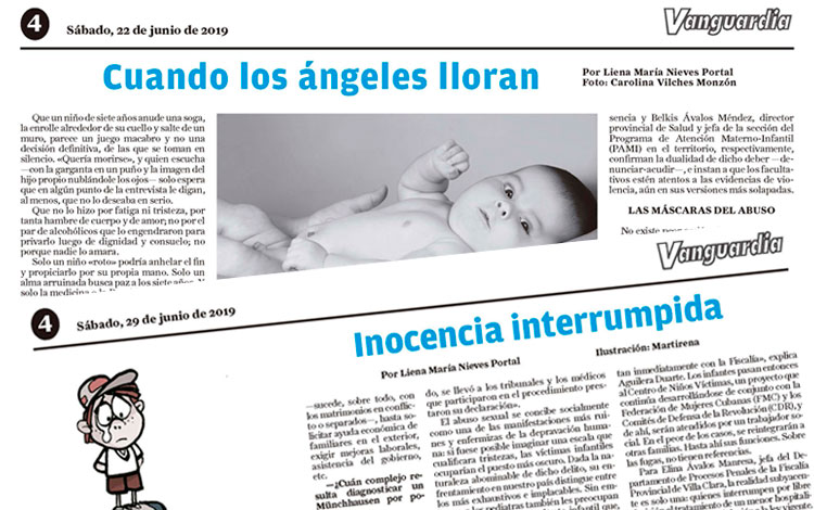 Reportajes de Liena María Nieves sobre el maltrato infantil en Cuba.