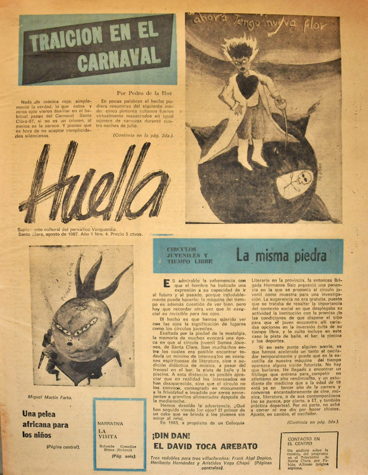 Suplemento cultural Huella.