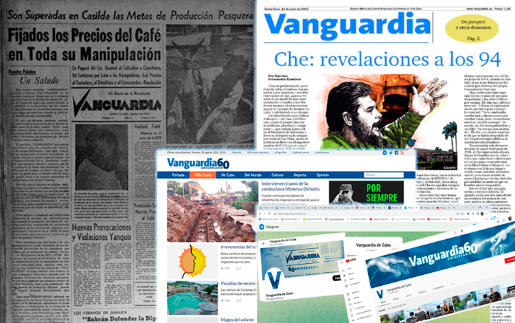 Evolución del periódico Vanguardia.