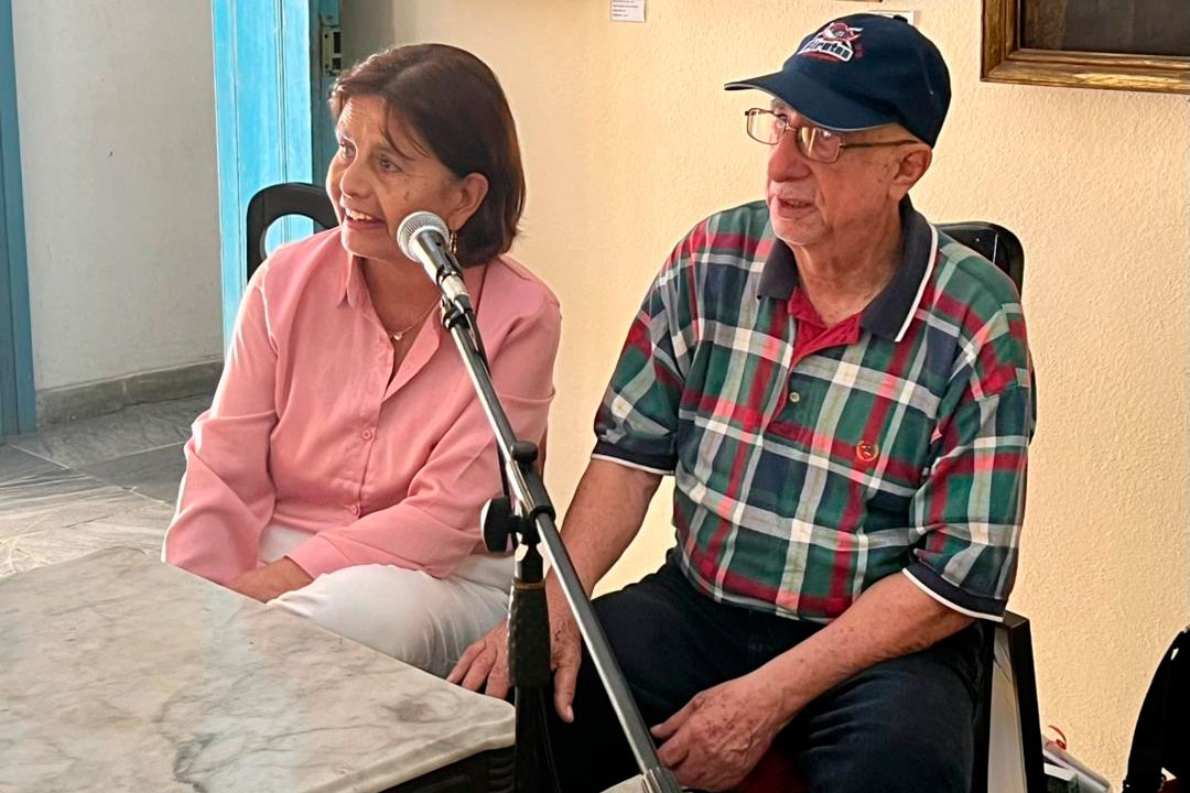 Periodistas Dalia Reyes Perera y José Antonio Fulgueiras.