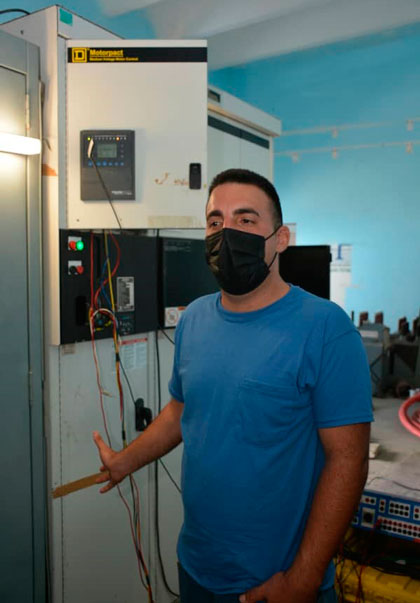 José Raudel Alfonso, jefe de la Planta potabilizadora Paso Bonito, en Cienfuegos.