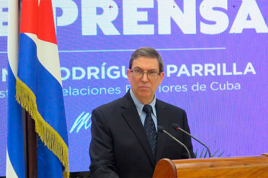 Bruno Rodríguez Parrilla, canciller de Cuba.