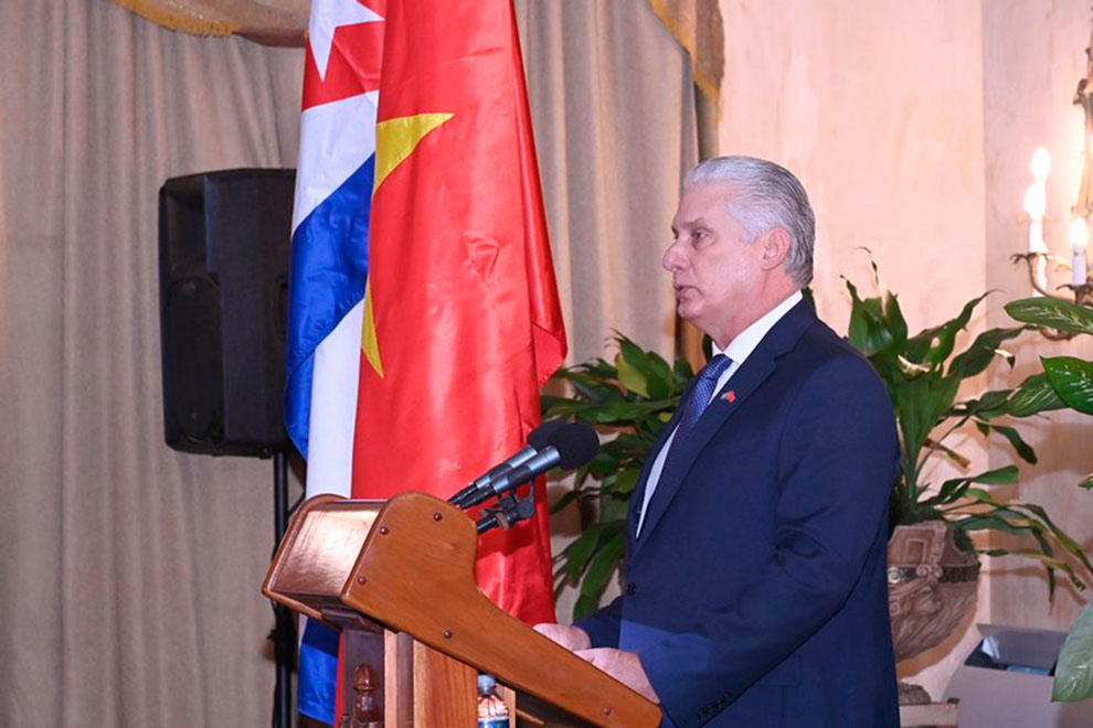 Presidente cubano, Miguel Díaz-Canel.