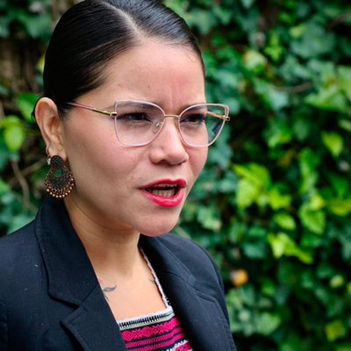 Carolina Rangel, secretaria general del Partido MORENA, de México.