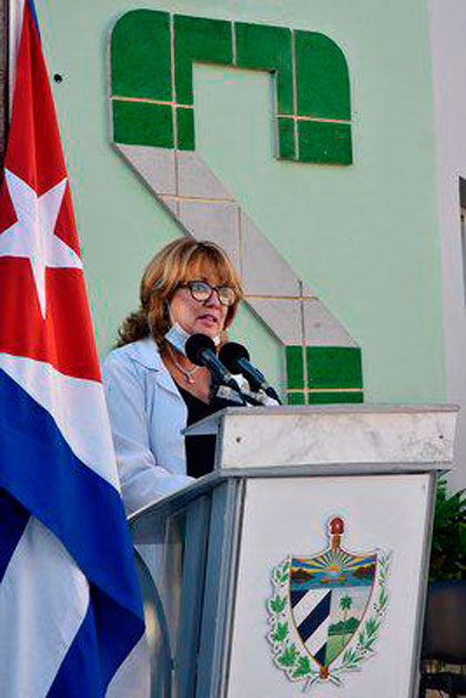 Marí­a Isabel Martí­nez, directora de la Clí­nica Internacional Siboney, de La Habana.