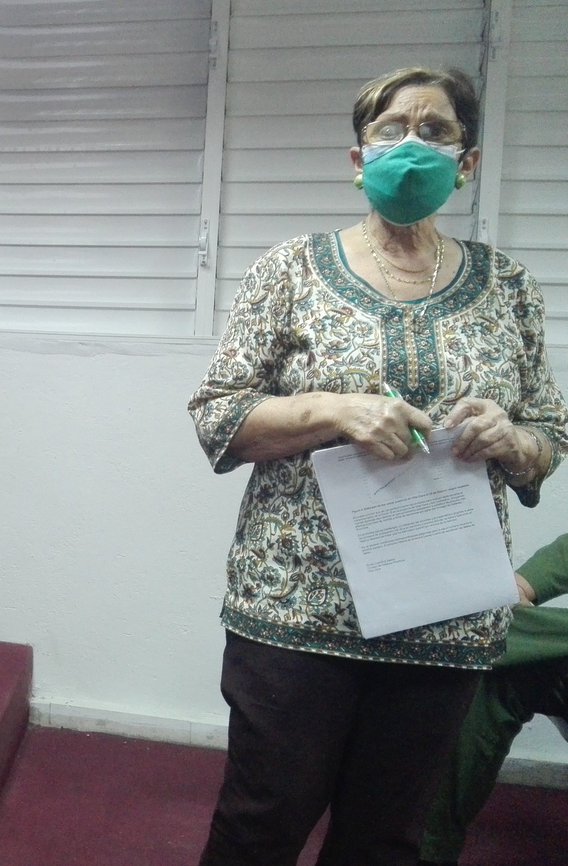 Marí­a del Carmen Velasco, delegada del Citma en Villa Clara.