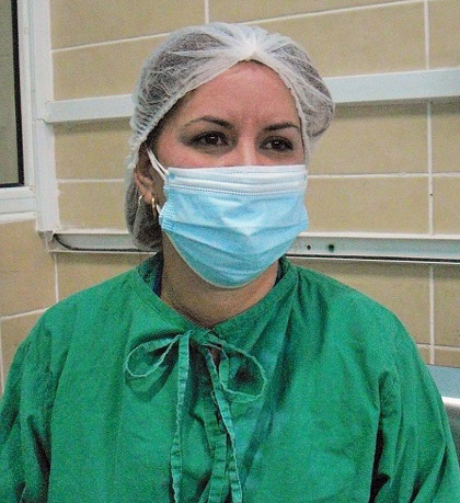 Doctora Yulexis Chaviano, efa del servicio de Neonatologí­a del hospital Mariana Grajales.