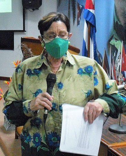 Doctora María del Carmen Velasco, delegada del Ministerio de Ciencia, Tecnología y Medioa Ambiente en Villa Clara. Doctora María del Carmen Velasco, delegada del Ministerio de Ciencia, Tecnología y Medioa Ambiente en Villa Clara.
